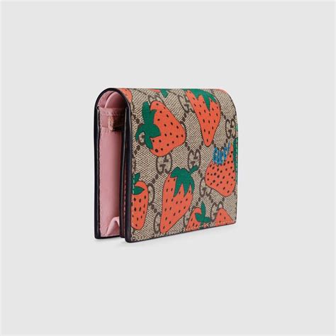 strawberry wallet gucci|Gucci Wallets for Women .